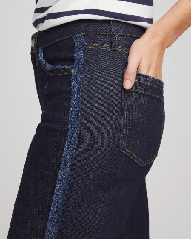 Frayed High-Rise Wide-Leg Jeans - image 5
